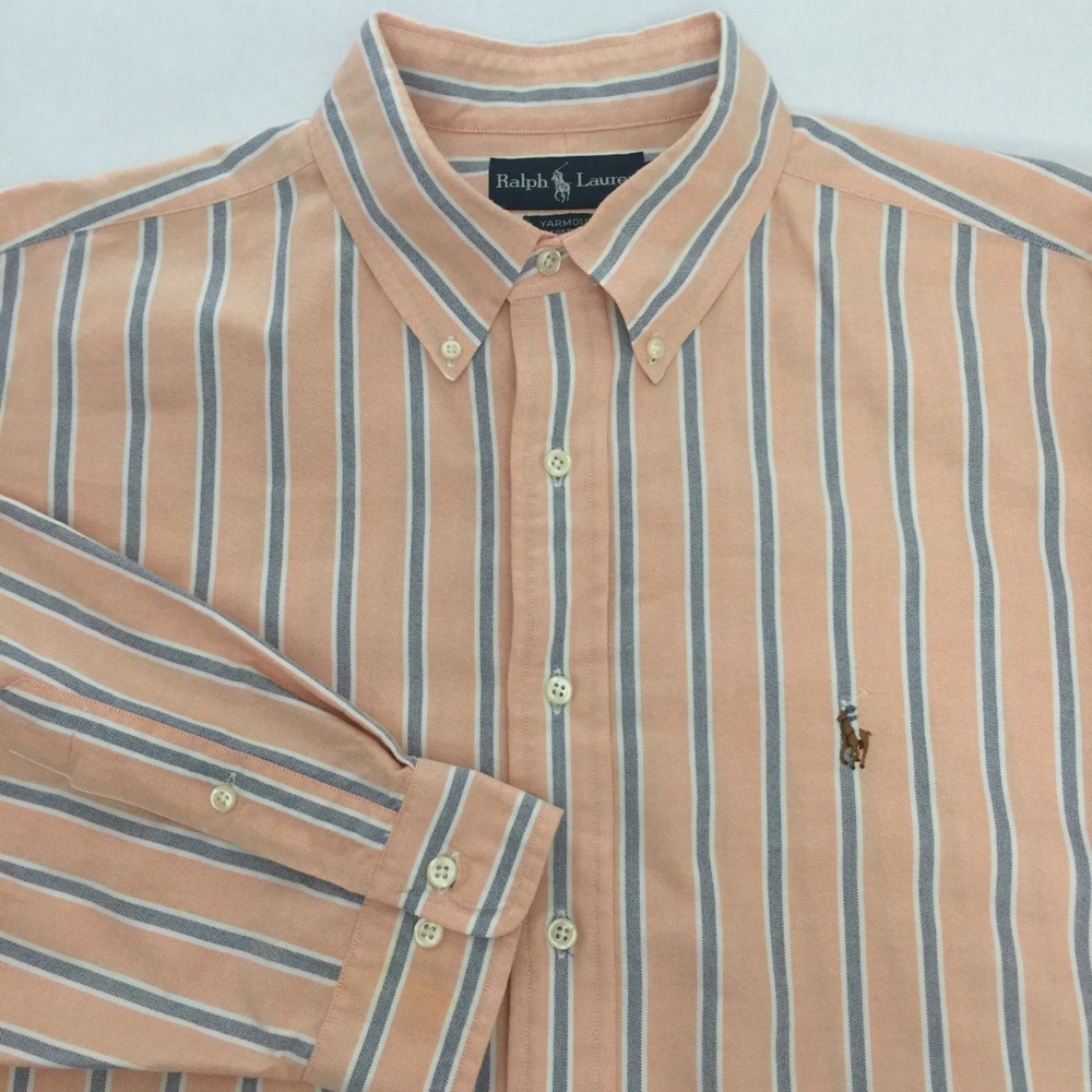 Ralph Lauren Yarmouth Stripes Mens Dress Shirt U24